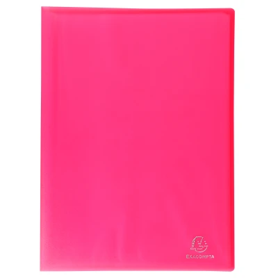 Afbeelding van Exacompta 85465E map met 40 hoezen, A4, roze