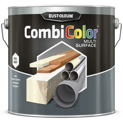Afbeelding van rust oleum combicolor multi surface zijdeglans ral 9001 cremewit 2.5 ltr