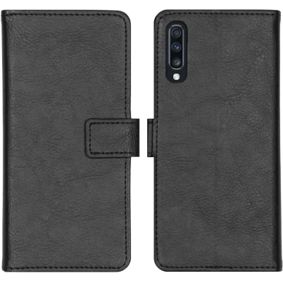 Afbeelding van Samsung Galaxy A70 Hoesje Kunstleder iMoshion Bookcase Zwart Telefoonhoesje