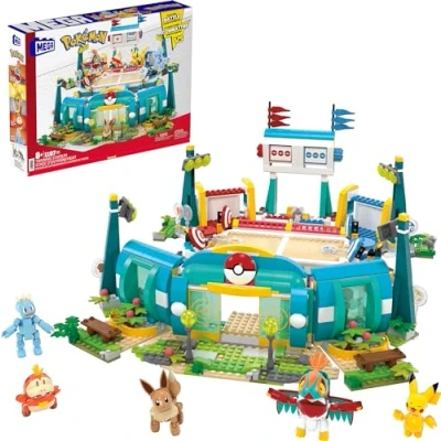 Afbeelding van MEGA Pokémon Trainingstadion Constructiespeelgoed