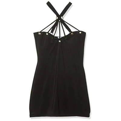 Afbeelding van Mini Halter Jurk met Aparte Hals