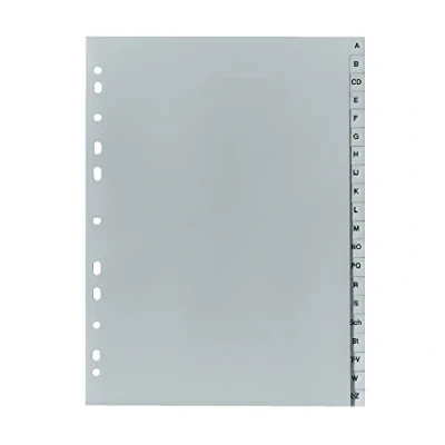 Afbeelding van Herlitz plastic registers A Z A4 20 stuks