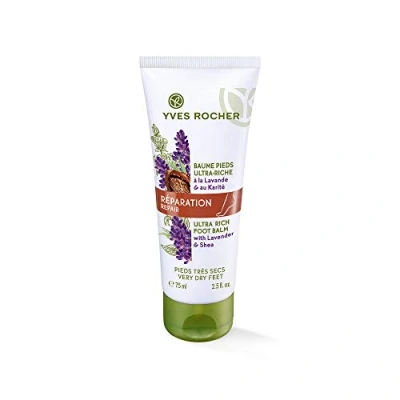 Afbeelding van Yves Rocher Weekmakerbehandeling voor gedehydrateerde en gebarsten voeten, voetbalsem, lavendel, per stuk verpakt (75 ml)