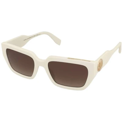 Afbeelding van MARC Jacobs Donna 809/S SZJ/HA Occhiali da sole Acetato Avorio Marrone Squadrata Normale Sfumato