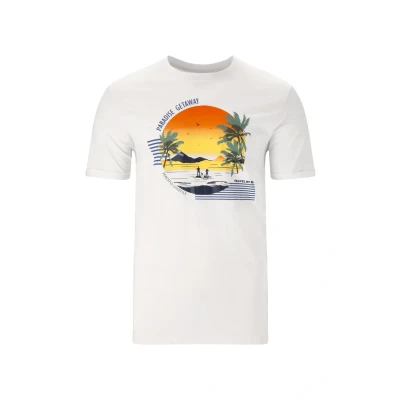 Afbeelding van Cruz Tshirt print, Heren, Maat: Small, White