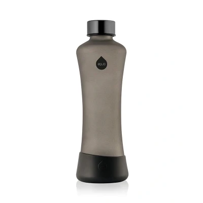 Afbeelding van Waterfles Grijs Pepper 550 Ml Glas Equa Esprit Squeeze 7,7 X 24 Cm