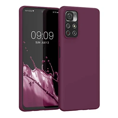 Afbeelding van kwmobile telefoonhoesje geschikt voor Xiaomi Redmi Note 11S 5G / Poco M4 Pro Hoesje smartphone Back cover in bordeaux violet