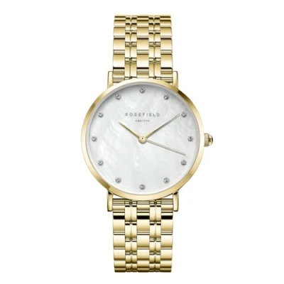 Afbeelding van Rosefield UWGSG U31 Upper East Side horloge dameshorloge GoudkleurZilverkleur