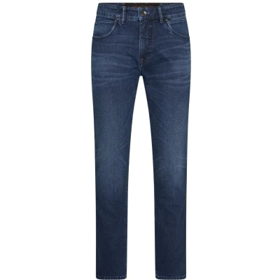 Afbeelding van Gardeur Jeans Heren Broek 5 pocket model normale fit donkerblauw effen