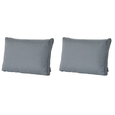 Afbeelding van Madison Lounge rug soft 60x40 Rib grey 2 stuks
