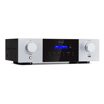 Afbeelding van AMP 4000 DAB HiFi stereo versterker DAB+ Radio USB afstandsbediening LED display