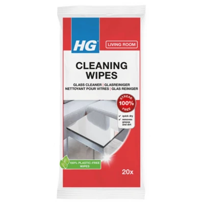 Afbeelding van HG Glasreiniger wipes 20 stuks