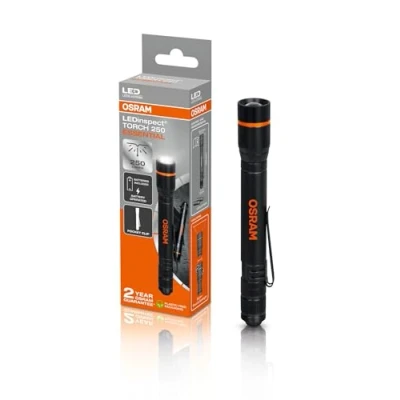 Afbeelding van OSRAM LEDinspect TORCH 250 ESSENTIAL, zoomfunctie, 250lm helderheid, 6500K, 3 lichtstanden, LED inspectielamp