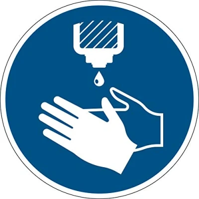 Afbeelding van Verwijderbare vloersticker handen desinfecteren per 4