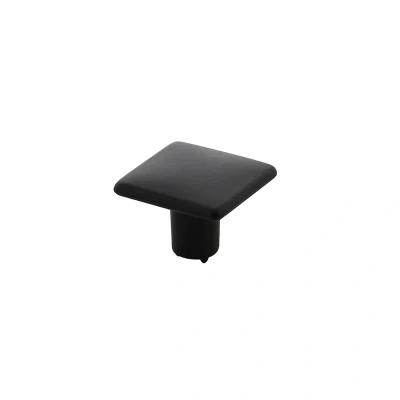 Afbeelding van Meubelknop vierkant 26 x 26mm mat zwart