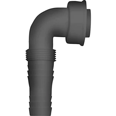 Afbeelding van Cornat Rezyklat Slangaansluiting 90 aftakking 1 inch IG Ø 20 mm 24 Gemaakt van gerecyclede kunststoffen Made in Germany kwaliteit/hoekinbouwmachineaansluiting / TEC356395R, grijs