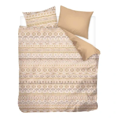 Afbeelding van Snoozing Yule Dekbedovertrek Tweepersoons 200x200/220 cm Zand