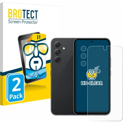 Afbeelding van BROTECT Screenprotector voor Samsung Galaxy A54 5G (Voor+Camera) Folie Beschermfolie transparant (2 Stuks)