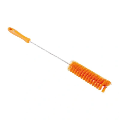 Afbeelding van Vikan Pijpborstel Ø 40mm Hard met Handvat Oranje