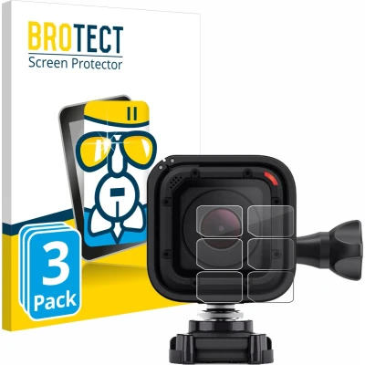 Afbeelding van BROTECT Glas Screen Protector voor GoPro Hero 4 Session Lens (Behuizing) (3 Stuks) Schermbeschermer [9H Hardheid, Beschermglas Folie niet Gehard Glas]