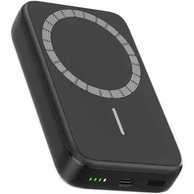 Afbeelding van Strex Magsafe Powerbank 12.000 mAh Magnetisch Draadloze Qi Snellader 20W USB C LED Indicatie Universele geschikt voor o.a. iOS/Android