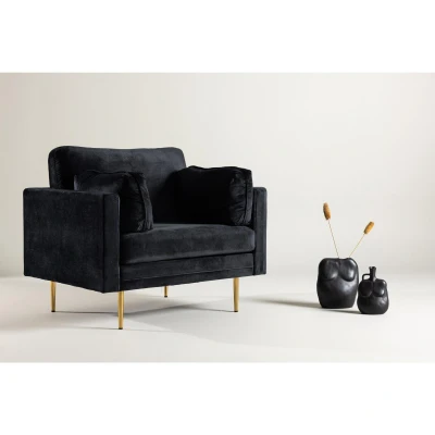Afbeelding van Svea Sino fauteuil zwart Stof