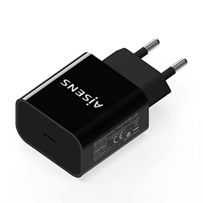 Afbeelding van CARGADOR DE PARED AISENS A110 0538 1XUSB TIPO C PD3.0 20W NEGRO