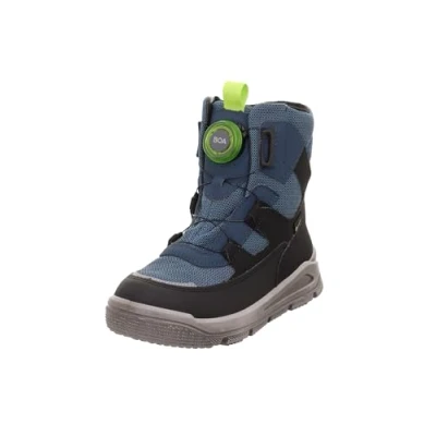Afbeelding van Superfit MARS Veterlaarzen voor kinderen, Maat: 34, Blau/schwarz Imitatieleer/ textiel