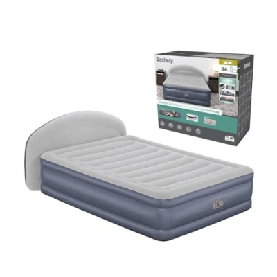 Afbeelding van Tritech LoungeLux Queen Luchtmatras met Hoofdbord en Ingebouwde AC Pomp 2,29 m x 1,52 84 cm
