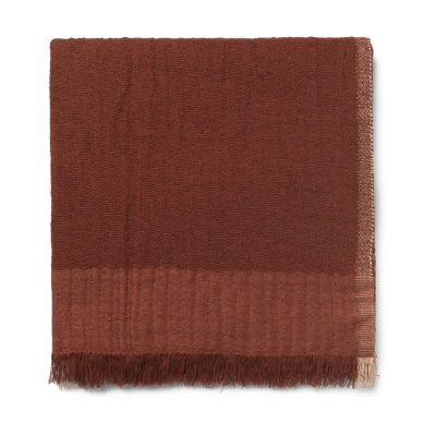 Afbeelding van Ferm Living Weaver plaid 120x170 cm Roodbruin