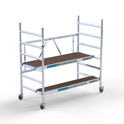 Afbeelding van Euroscaffold Prof. kamersteiger 0.90mx1.90m 3.00mwh zonder luik hout incl. extra 30 cm breed