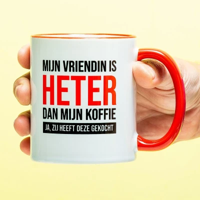Afbeelding van Mok Mijn Vriendin Is Heter Dan Koffie