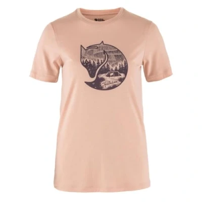 Afbeelding van T Shirt Fjällräven Women Abisko Wool Fox SS Chalk Rose Port S