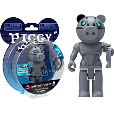 Afbeelding van Piggy figuur met gewrichten, 10 cm Friendly Robbie speelfiguren Lansay