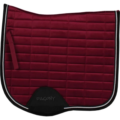 Afbeelding van Pagony Work Velours zadeldek bordeaux maat:vs cob