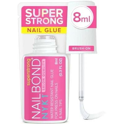 Afbeelding van Nagel Lijm Extra Sterk Met Penseel (8ml) NYK1 Nail Bond Super Sterke Nepnagels Tips Voor Acryl Tips, Kunstmatige Nagels En Anti schimmel Glue
