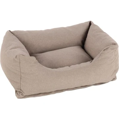 Afbeelding van &quot;Superzachte hondenmand Gemaakt van gerecycleerde materialen Taupe&quot; Taupe / 65cm x 50cm 20cm I Ligvlak 56 39cm