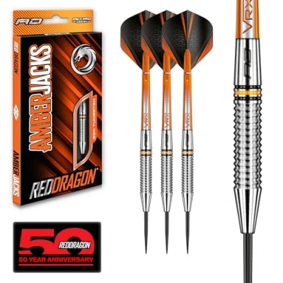 Afbeelding van RED DRAGON Amberjack 17: Steeltip Tungsten Dartpijlen Professioneel 24 gram
