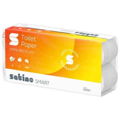 Afbeelding van 6x Toiletpapier Satino Smart MT1 2 laags 400vel wit 060640