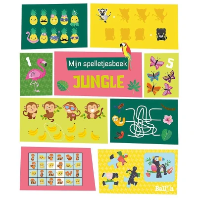 Afbeelding van Ballon Mijn spelletjesboek Jungle 4+