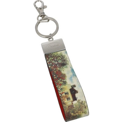 Afbeelding van Goebel Claude Monet Sleutelhanger Het kunstenaarshuis Kunstleer 16cm
