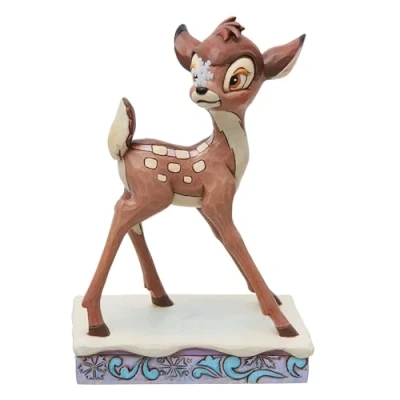 Afbeelding van Jim Shore Enesco Disney Traditions 6013064 Bambi Kerst Persoonlijkheid Pose Beeldje 11,3 cm