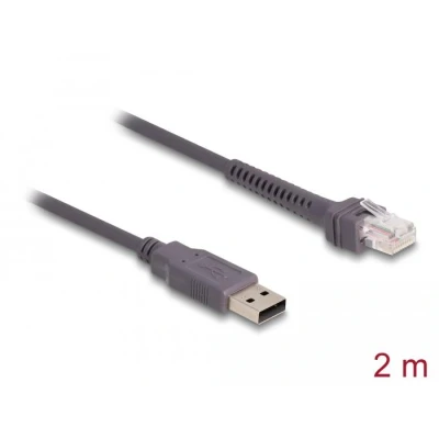 Afbeelding van Delock RJ50 zu USB 2.0 Typ A Barcodescanner Kabel 2 m
