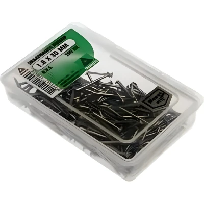 Afbeelding van Deltafix Draadnagels Verlopen Kop 1.8x30mm RVS 200 Gr.