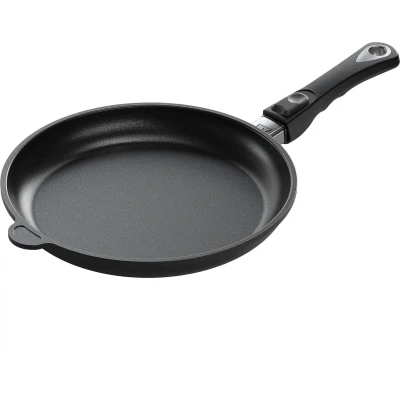 Afbeelding van AMT Gastroguss Koekenpan 24 cm Inductiegeschikt Lotan antiaanbaklaag Handgegoten aluminium...