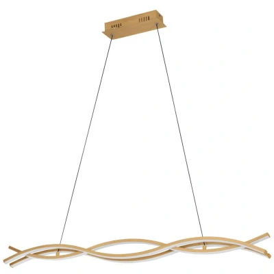 Afbeelding van EGLO Lasana 4 Hanglamp LED 90 cm Lichtbruin/Wit