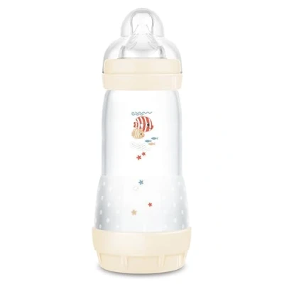 Afbeelding van MAM Easy Start Anti Colica babyfles met zuignap van siliconen SkinSoftTM, 4+ maanden, 320 ml, neutraal