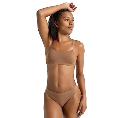 Afbeelding van Capezio Dames Camisole BH W/Bratek Top, mokka, XS