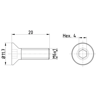 Afbeelding van Schroef, remschijf TEXTAR TPM0015
