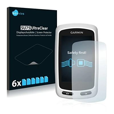 Afbeelding van Savvies (6 Stuks) Schermbeschermer voor Garmin Edge Touring Plus Screen Protector Ultra Transparant